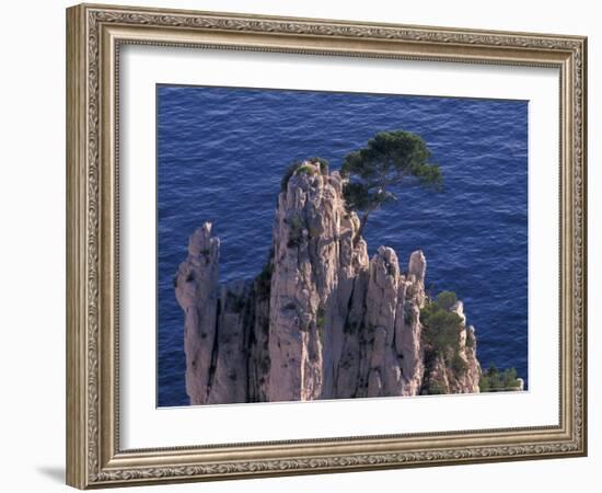 Mediterranean Coast of the French Riviera,-Gavriel Jecan-Framed Photographic Print