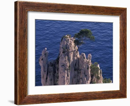 Mediterranean Coast of the French Riviera,-Gavriel Jecan-Framed Photographic Print