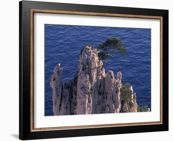 Mediterranean Coast of the French Riviera,-Gavriel Jecan-Framed Photographic Print