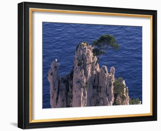 Mediterranean Coast of the French Riviera,-Gavriel Jecan-Framed Photographic Print