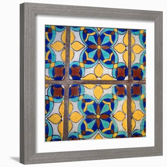 Mediterranean Damask II-Nicole Katano-Framed Photo