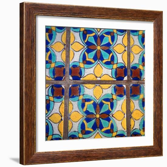 Mediterranean Damask II-Nicole Katano-Framed Photo