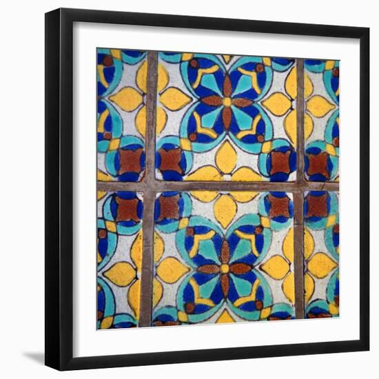 Mediterranean Damask II-Nicole Katano-Framed Photo