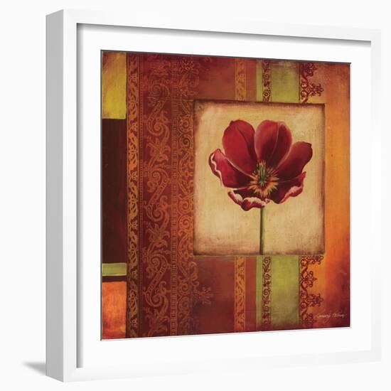 Mediterranean Floral I-Kimberly Poloson-Framed Art Print