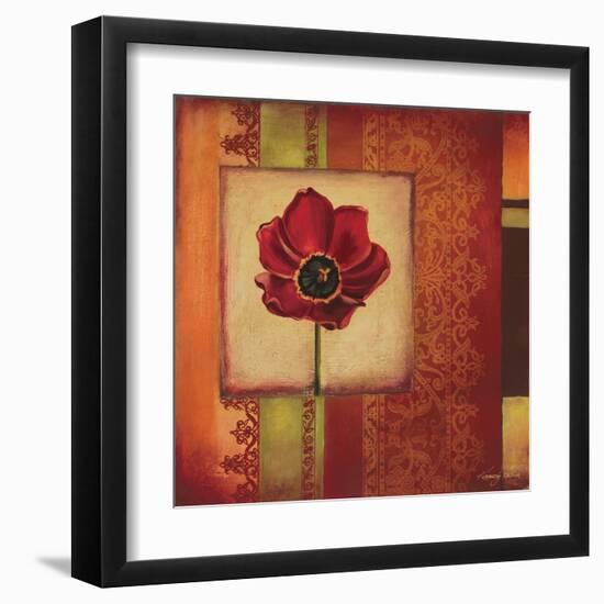 Mediterranean Floral II-Kimberly Poloson-Framed Art Print