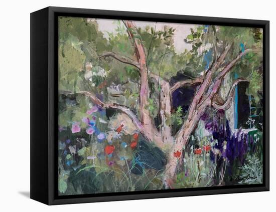 Mediterranean Garden, 2019 (Acrylic)-Ann Oram-Framed Premier Image Canvas