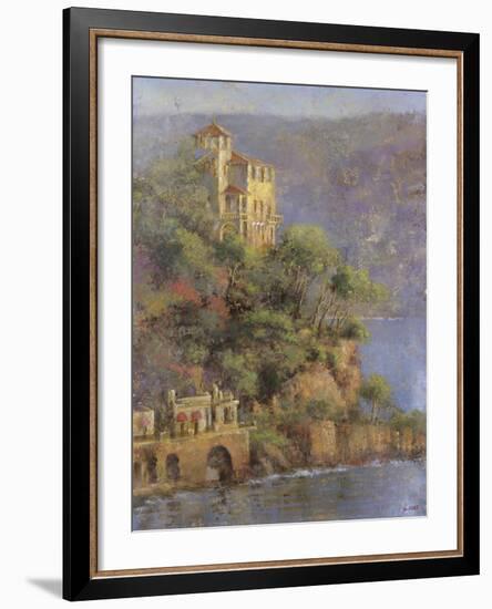 Mediterranean Hillside-Longo-Framed Giclee Print