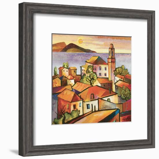 Mediterranean II-Warren Cullar-Framed Art Print