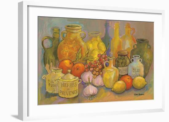 Mediterranean Kitchen II-Karel Burrows-Framed Art Print