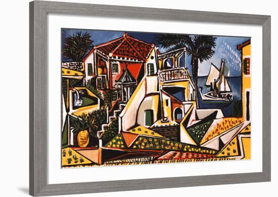 Mediterranean Landscape-Pablo Picasso-Framed Art Print