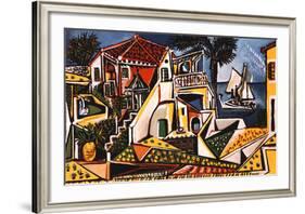 Mediterranean Landscape-Pablo Picasso-Framed Art Print