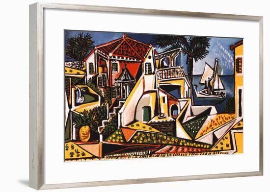 Mediterranean Landscape-Pablo Picasso-Framed Art Print