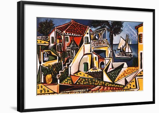 Mediterranean Landscape-Pablo Picasso-Framed Art Print