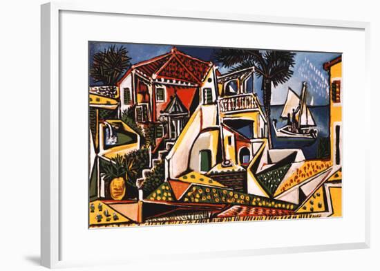 Mediterranean Landscape-Pablo Picasso-Framed Art Print