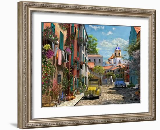 Mediterranean Morning 2 Copy-Dominic Davison-Framed Art Print