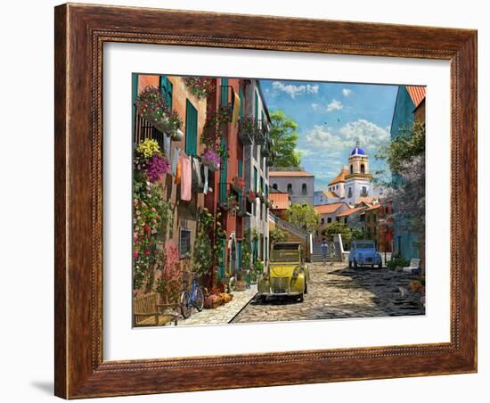 Mediterranean Morning 2 Copy-Dominic Davison-Framed Art Print