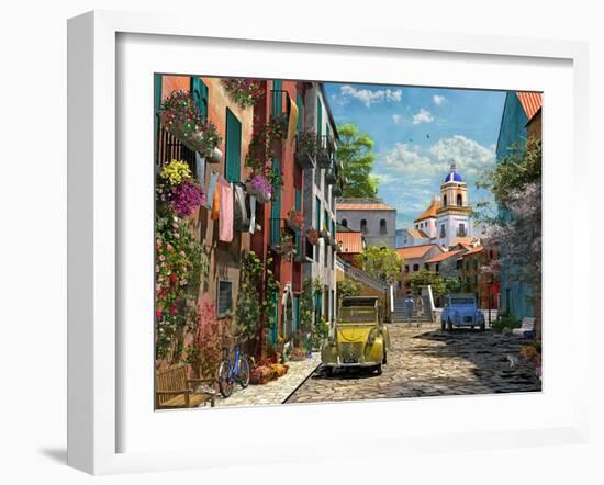 Mediterranean Morning 2 Copy-Dominic Davison-Framed Art Print