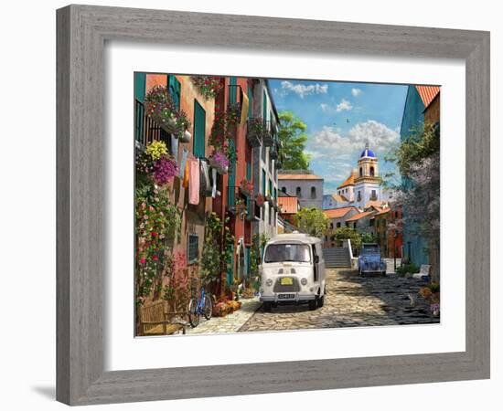 Mediterranean Morning 2 (Variant 1)-Dominic Davison-Framed Art Print