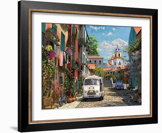 Mediterranean Morning 2 (Variant 1)-Dominic Davison-Framed Art Print