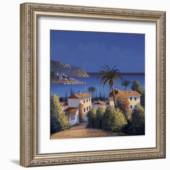 Mediterranean Morning Shadows I-David Short-Framed Giclee Print