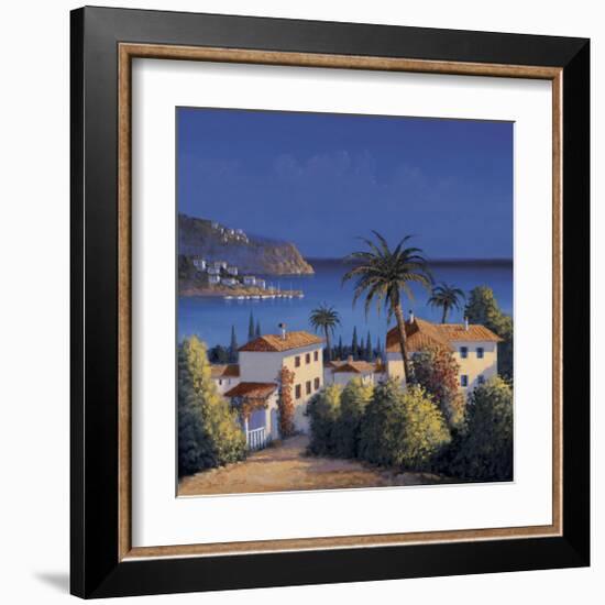 Mediterranean Morning Shadows I-David Short-Framed Giclee Print