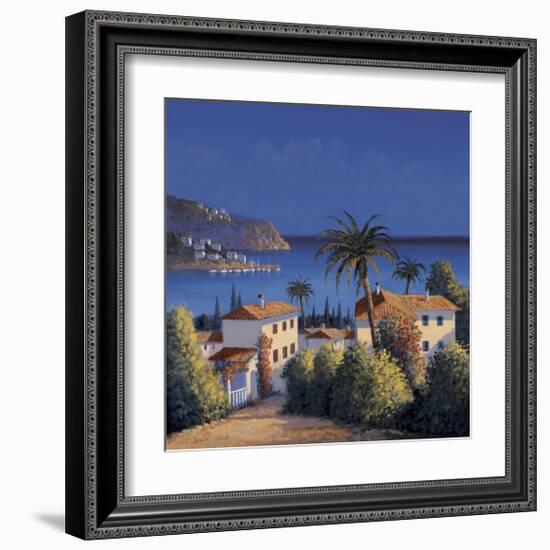 Mediterranean Morning Shadows I-David Short-Framed Giclee Print