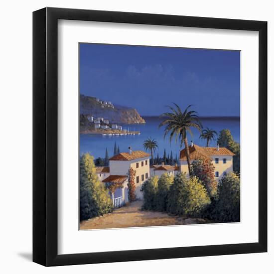 Mediterranean Morning Shadows I-David Short-Framed Giclee Print