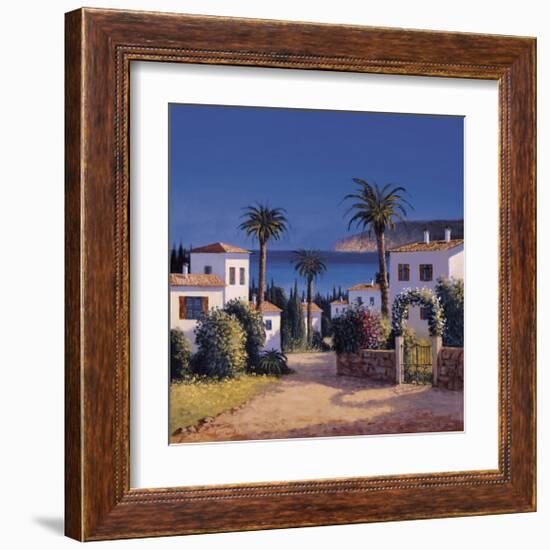 Mediterranean Morning Shadows II-David Short-Framed Giclee Print