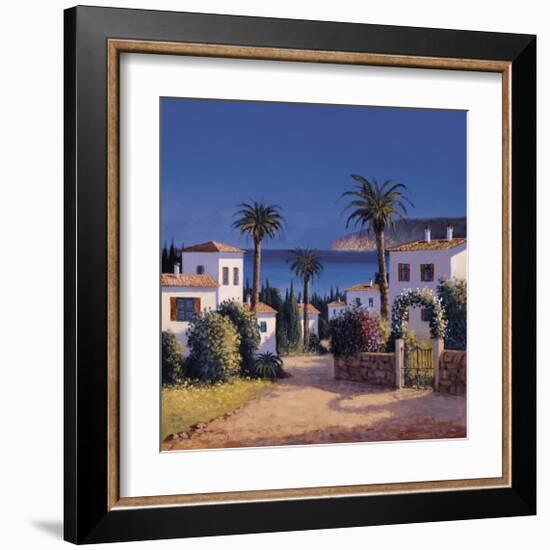 Mediterranean Morning Shadows II-David Short-Framed Giclee Print