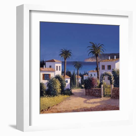 Mediterranean Morning Shadows II-David Short-Framed Giclee Print