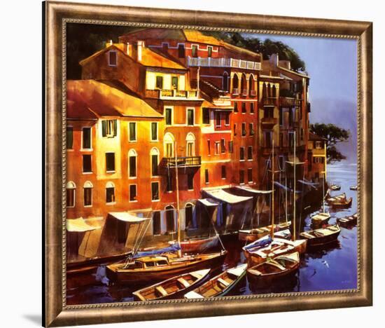 Mediterranean Port-Michael O'Toole-Framed Art Print