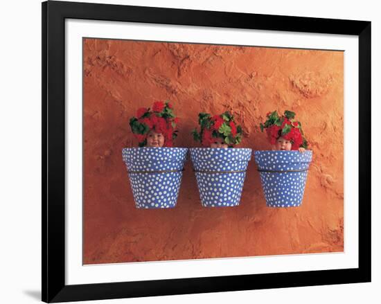 Mediterranean Pots-Anne Geddes-Framed Art Print