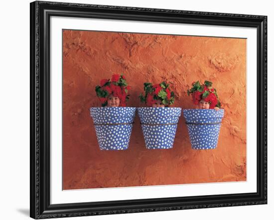 Mediterranean Pots-Anne Geddes-Framed Art Print