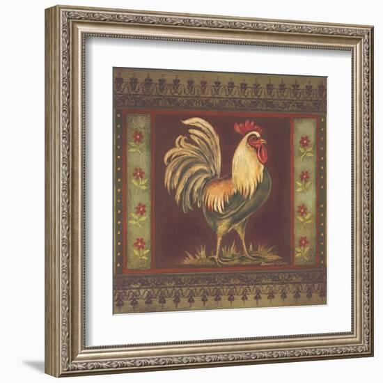 Mediterranean Rooster II-Kimberly Poloson-Framed Art Print