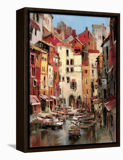 Mediterranean Seaside Holiday 1-Brent Heighton-Framed Stretched Canvas