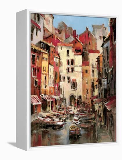 Mediterranean Seaside Holiday 1-Brent Heighton-Framed Stretched Canvas