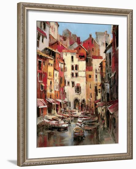 Mediterranean Seaside Holiday 1-Brent Heighton-Framed Art Print