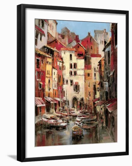 Mediterranean Seaside Holiday 1-Brent Heighton-Framed Art Print