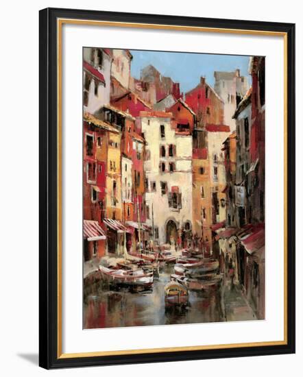 Mediterranean Seaside Holiday 1-Brent Heighton-Framed Art Print