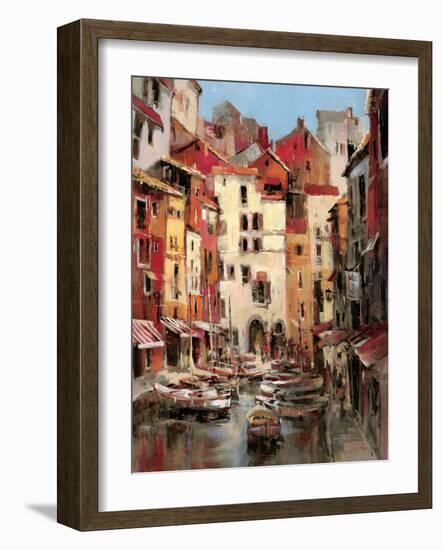 Mediterranean Seaside Holiday 1-Brent Heighton-Framed Art Print