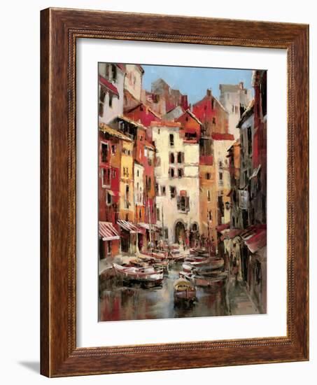 Mediterranean Seaside Holiday 1-Brent Heighton-Framed Art Print