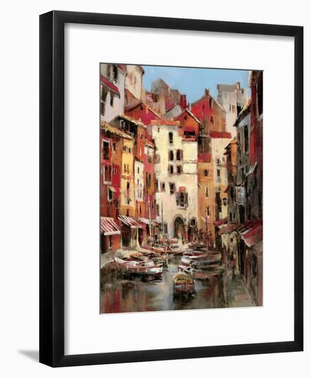 Mediterranean Seaside Holiday 1-Brent Heighton-Framed Art Print