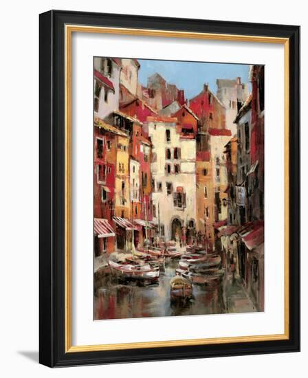 Mediterranean Seaside Holiday 1-Brent Heighton-Framed Art Print