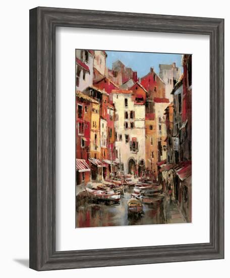 Mediterranean Seaside Holiday 1-Brent Heighton-Framed Art Print