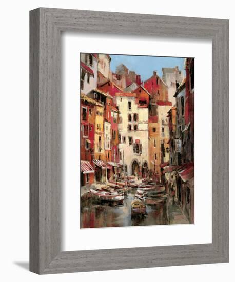 Mediterranean Seaside Holiday 1-Brent Heighton-Framed Art Print