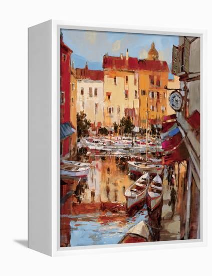 Mediterranean Seaside Holiday 2-Brent Heighton-Framed Stretched Canvas