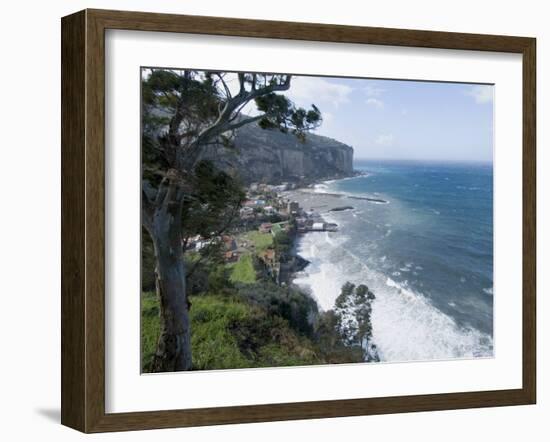 Mediterranean Seaside Town of Seiano, Near Naples, Campania, Italy, Mediterranean, Europe-Ethel Davies-Framed Photographic Print