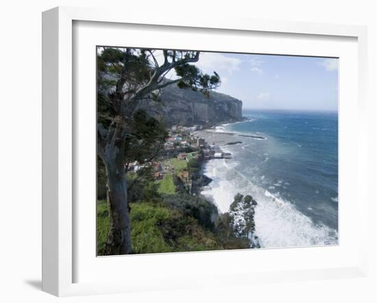 Mediterranean Seaside Town of Seiano, Near Naples, Campania, Italy, Mediterranean, Europe-Ethel Davies-Framed Photographic Print