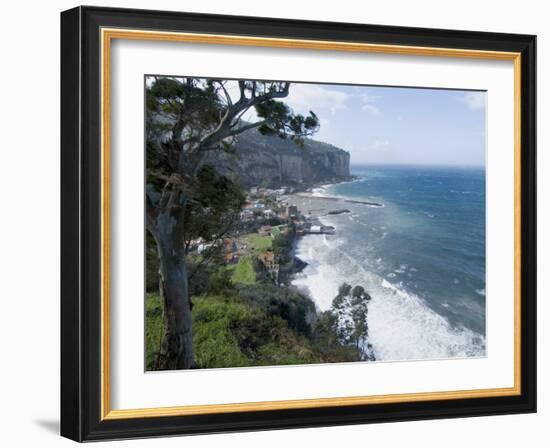 Mediterranean Seaside Town of Seiano, Near Naples, Campania, Italy, Mediterranean, Europe-Ethel Davies-Framed Photographic Print