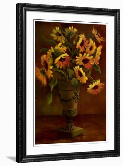 Mediterranean Sunflowers I-Tricia May-Framed Art Print